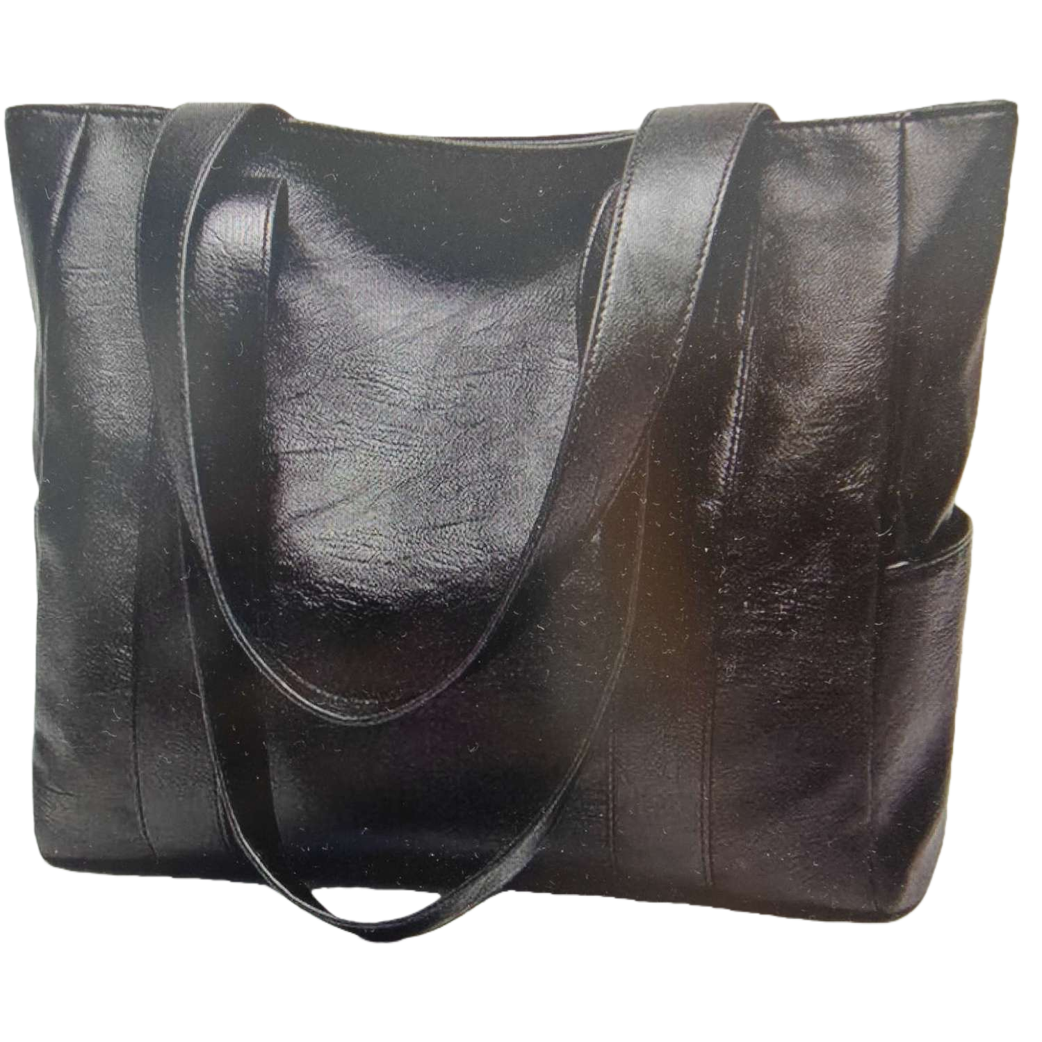 Negro tote bolsa de gran capacidad commuter b/l hombro mujer moda bolsas versátiles Item Picture