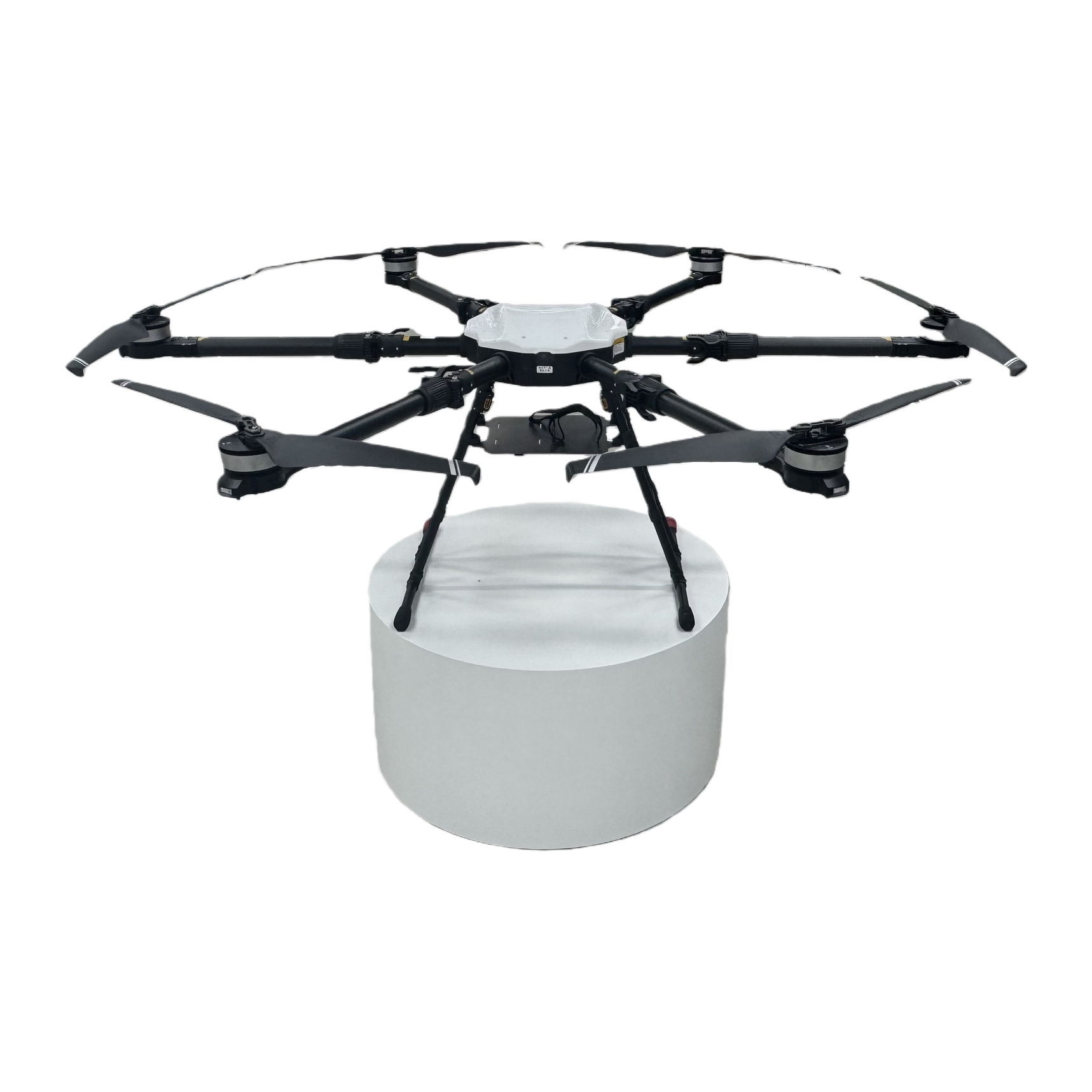 Black six-rotor drone aerial photography stabilizer high-definition remote control aircraft Specification image