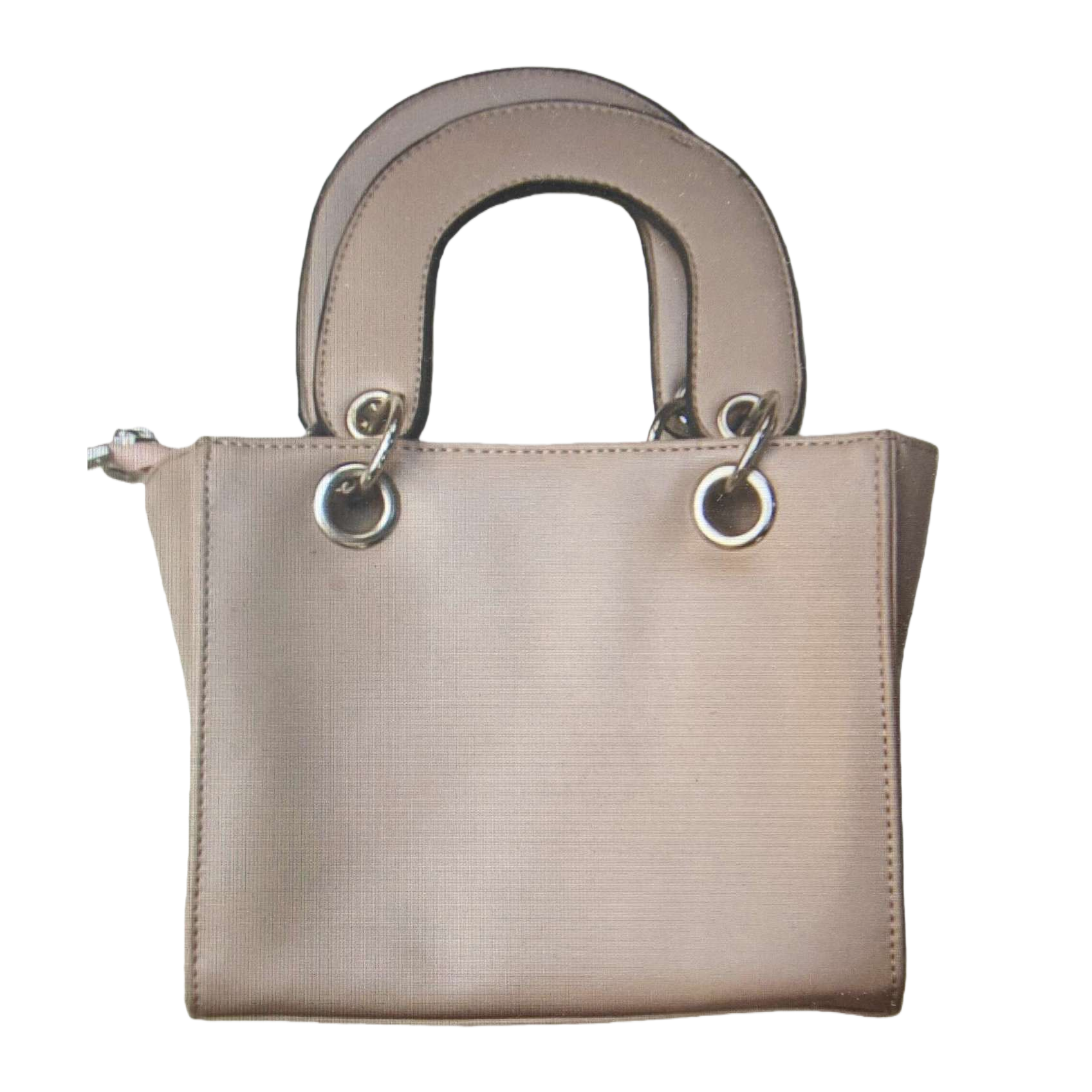 Beige genuine leather handbag, a simple and elegant single-shoulder bag for commuting ladies Item Picture