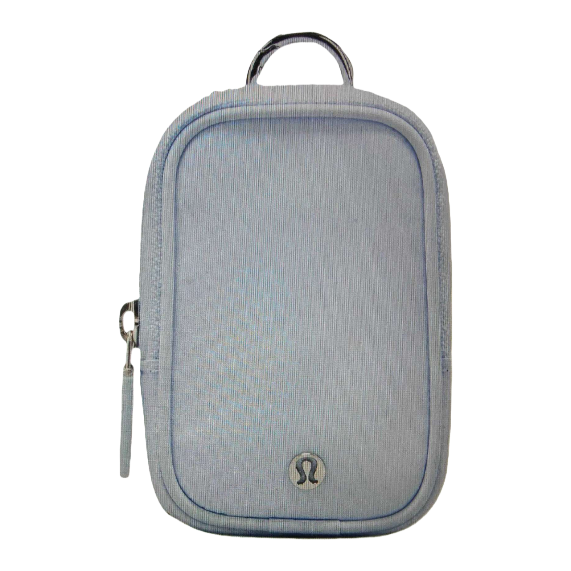 Lululemon light blue yoga fitness storage bag, portable folding multi-functional sports bag Item Picture