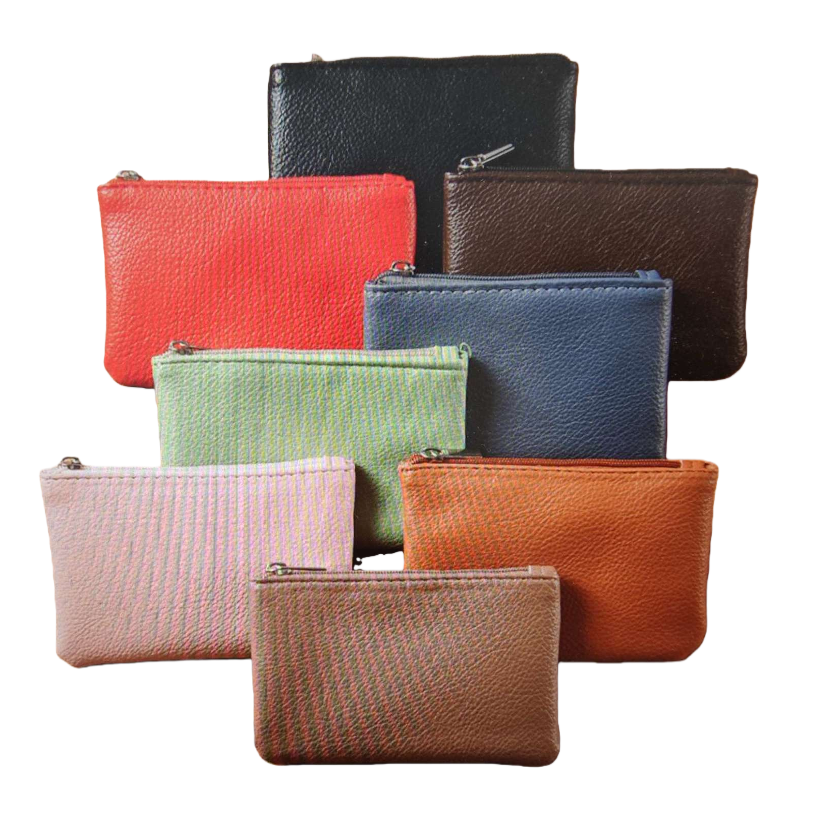 Colorful texture coin purse set, multi-functional, compact and portable storage for women Item Picture