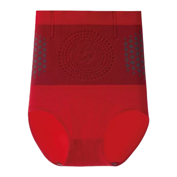 Red high-waisted shaping underpants for women can flatten the abdomen, lift the buttocks, make them look slimmer, leave no trace, and are comfortable and breathable Item Picture