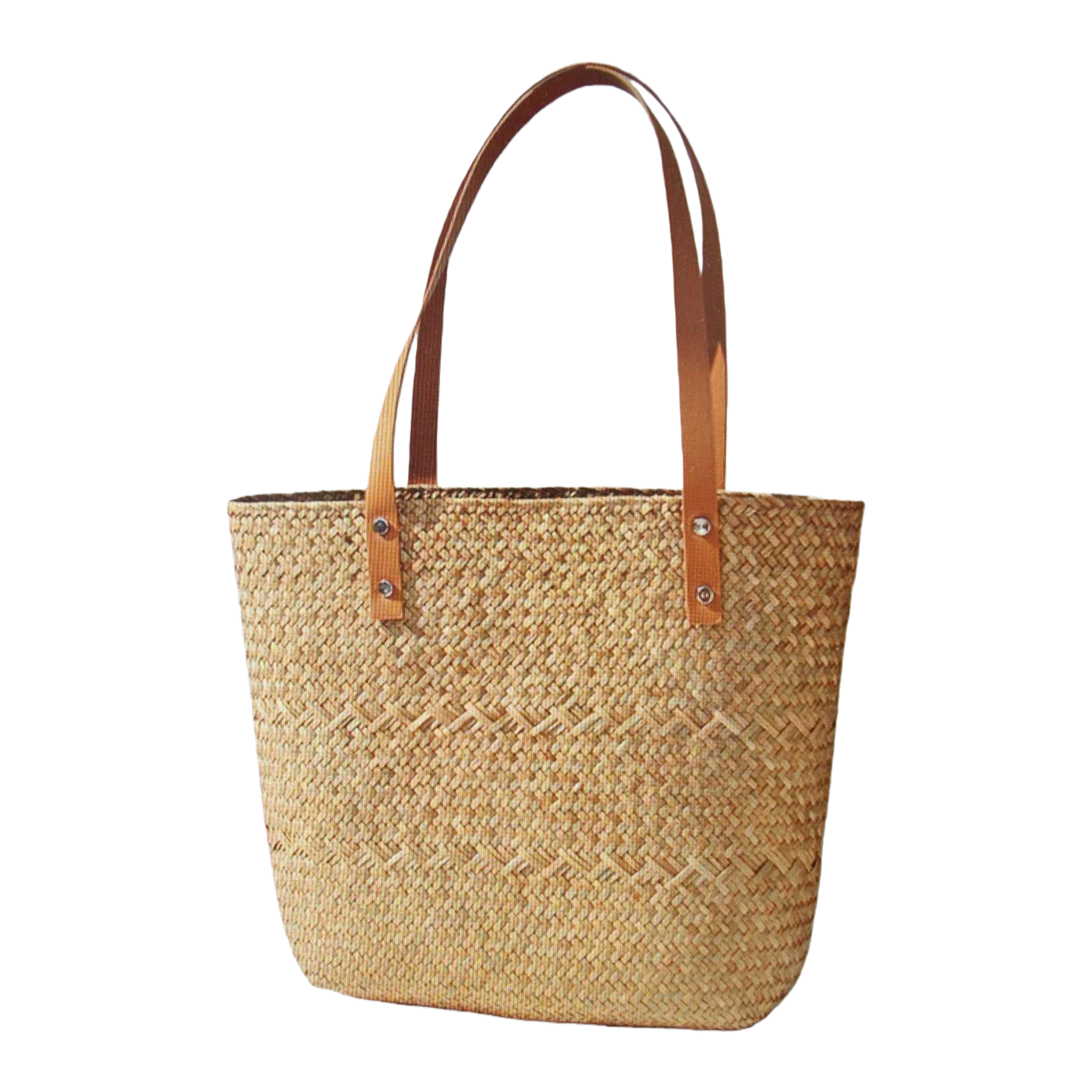 حقائب يد مصنوعة من نسيج بني فاتح Item Picture