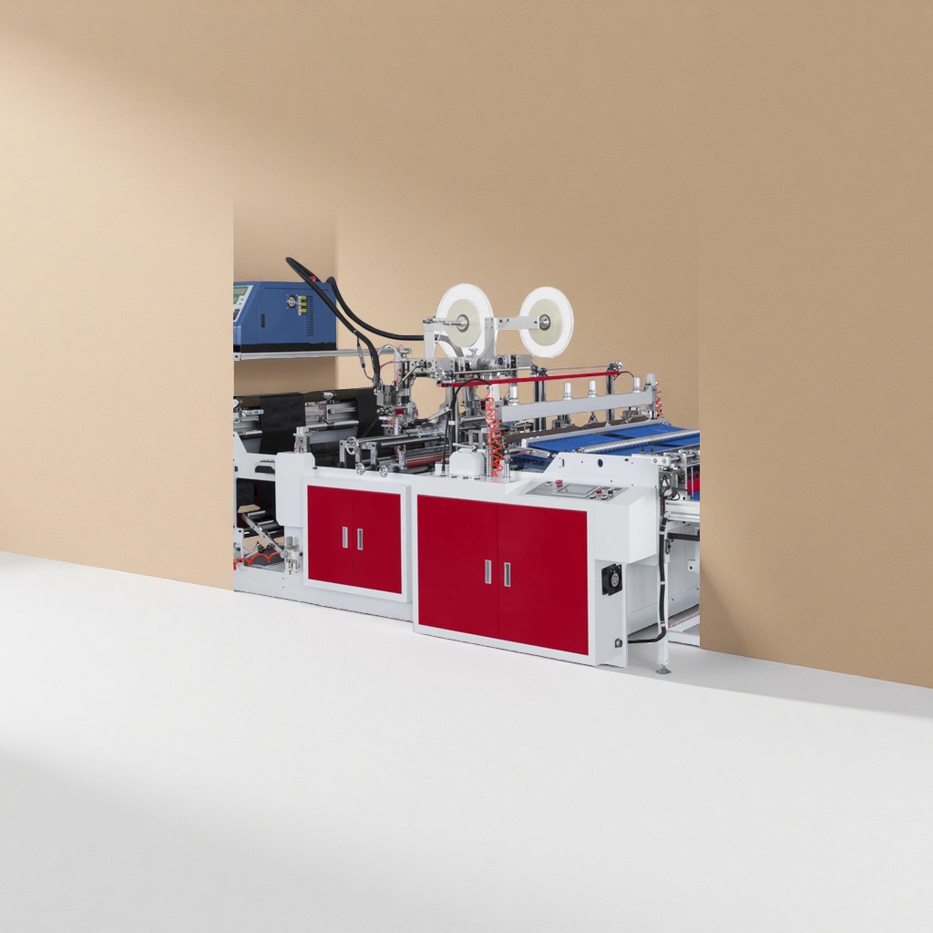 Red and white industrial bag-making machine, fully automatic vertical packaging machine Application Scenario