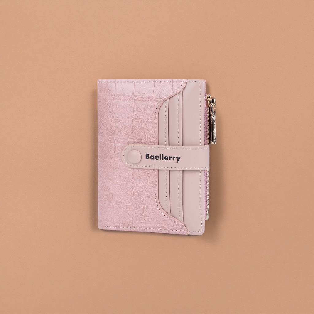 Color rosa cocodrilo patrón Señora Cartera corta cuero genuino pequeño olor versátil moda Specification image