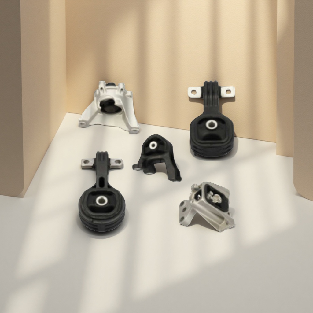 Black and silver car engine bracket combination Specification image
