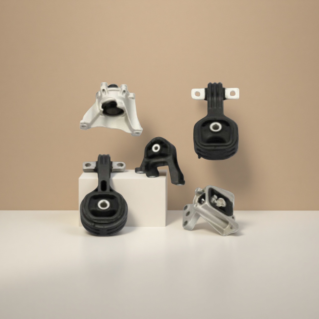 Black and silver car engine bracket combination details Picture