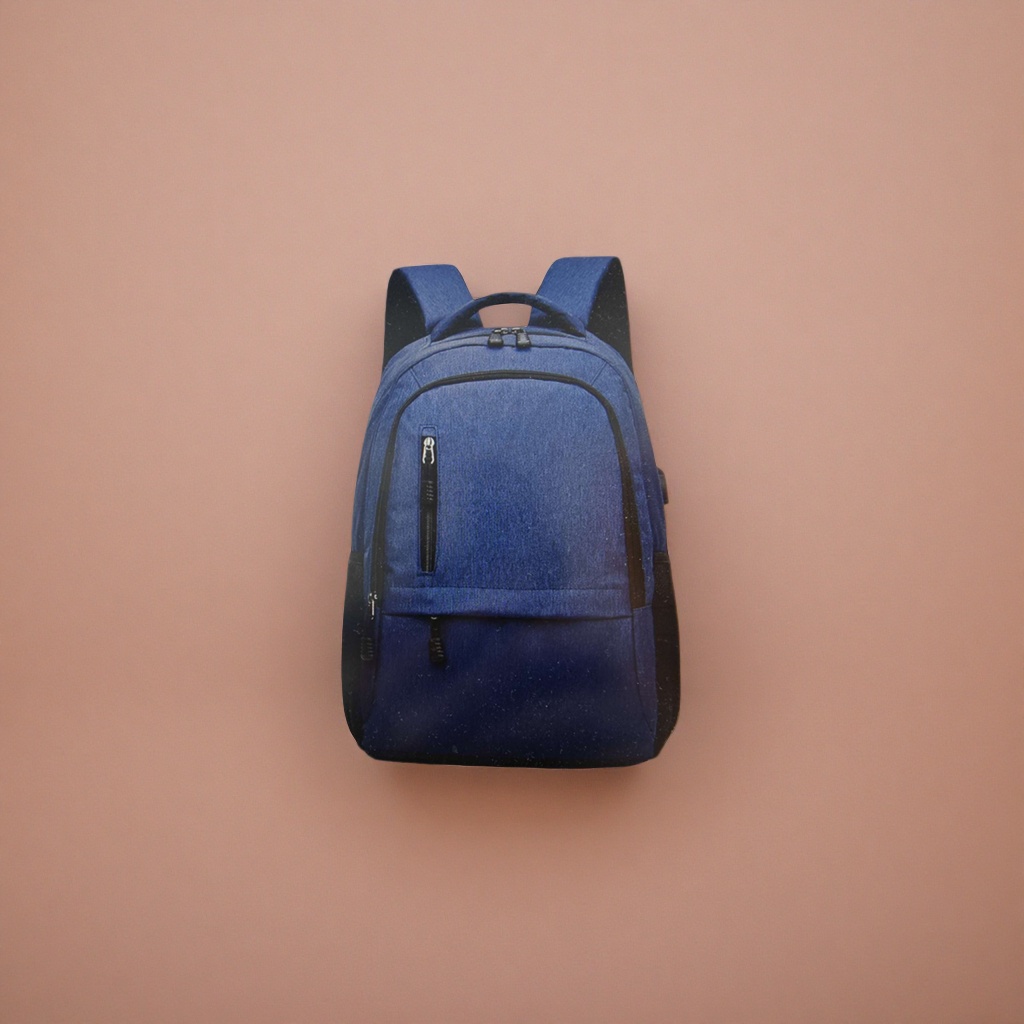 The blue backpack is a lightweight and large-capacity student commuting travel backpack Application Scenario