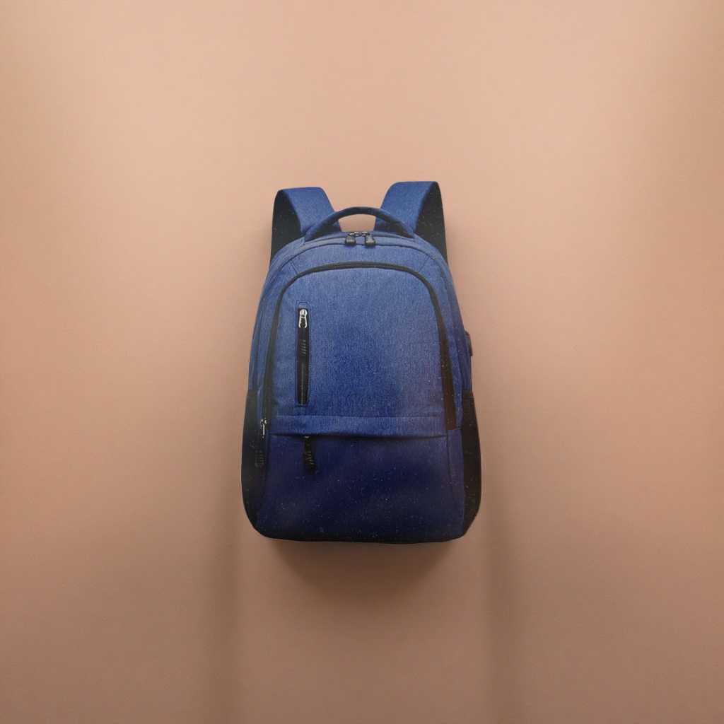 The blue backpack is a lightweight and large-capacity student commuting travel backpack details Picture