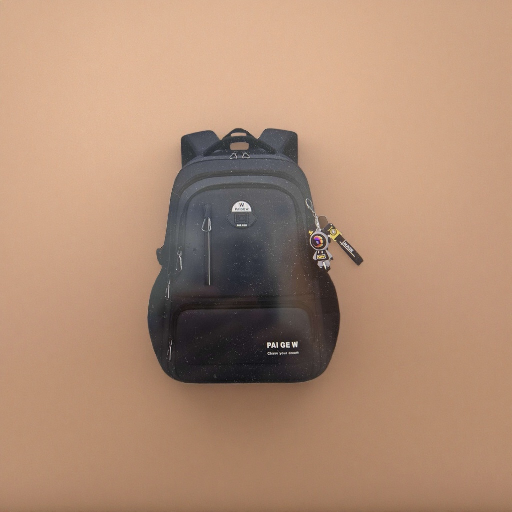 Black backpack, large-capacity, lightweight student commuting travel backpack, unisplinguous Application Scenario