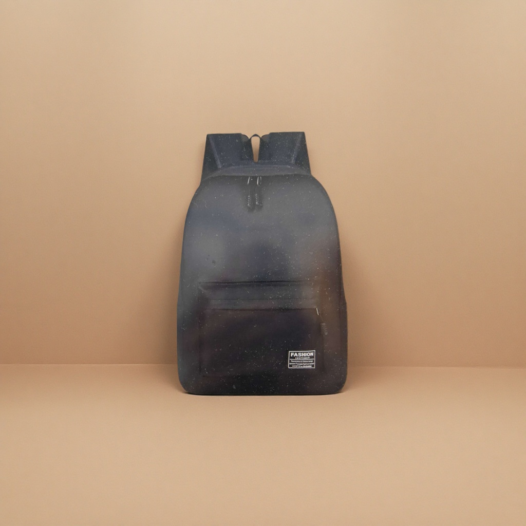 Black backpack, lightweight and large-capacity student commuting travel backpack details Picture