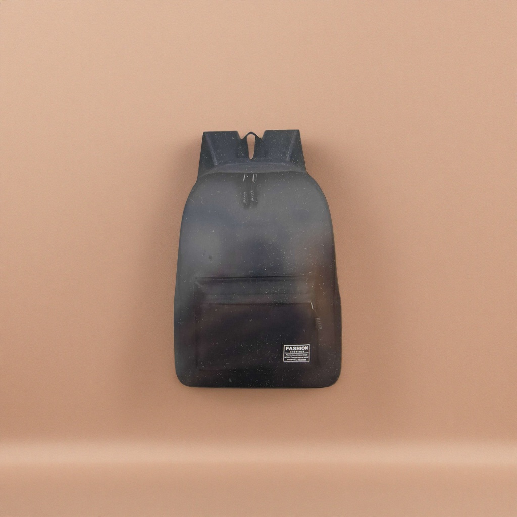 Black backpack, lightweight and large-capacity student commuting travel backpack