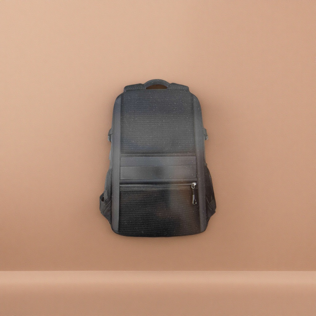 Black mesh breathable lightweight backpack, suitable for both men and women, casual travel backpack