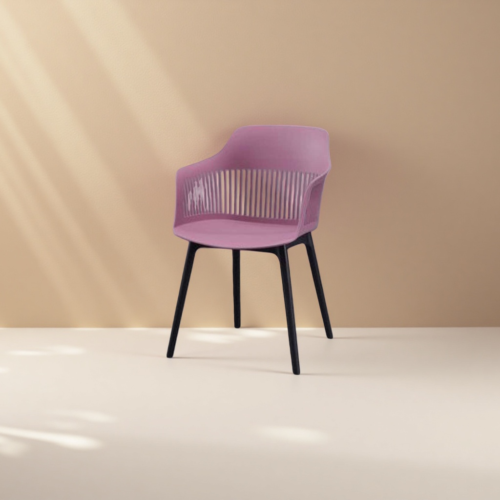Pink Nordic-style simple home dining chair, single chair for the living room Application Scenario