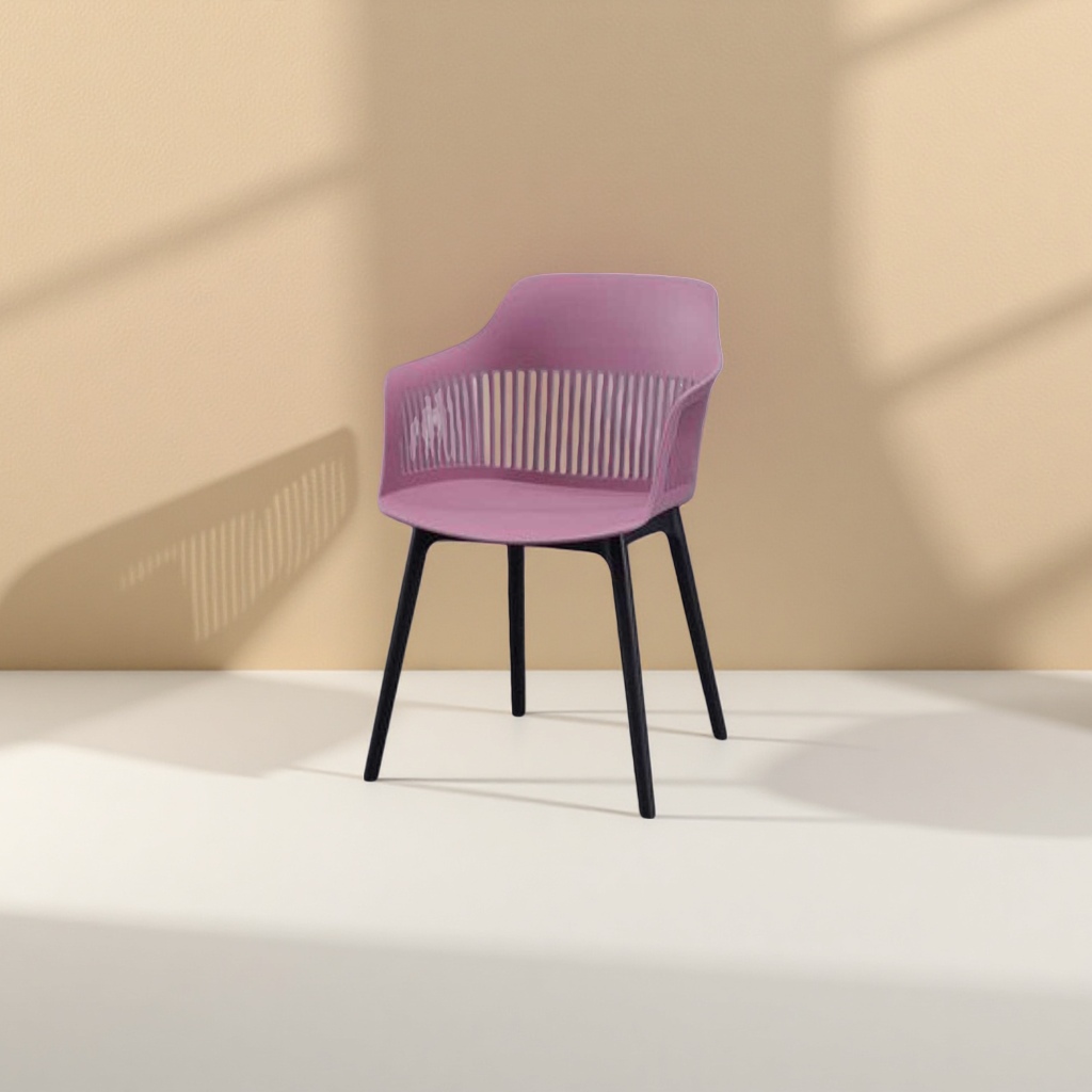 Pink Nordic-style simple home dining chair, single chair for the living room Specification image