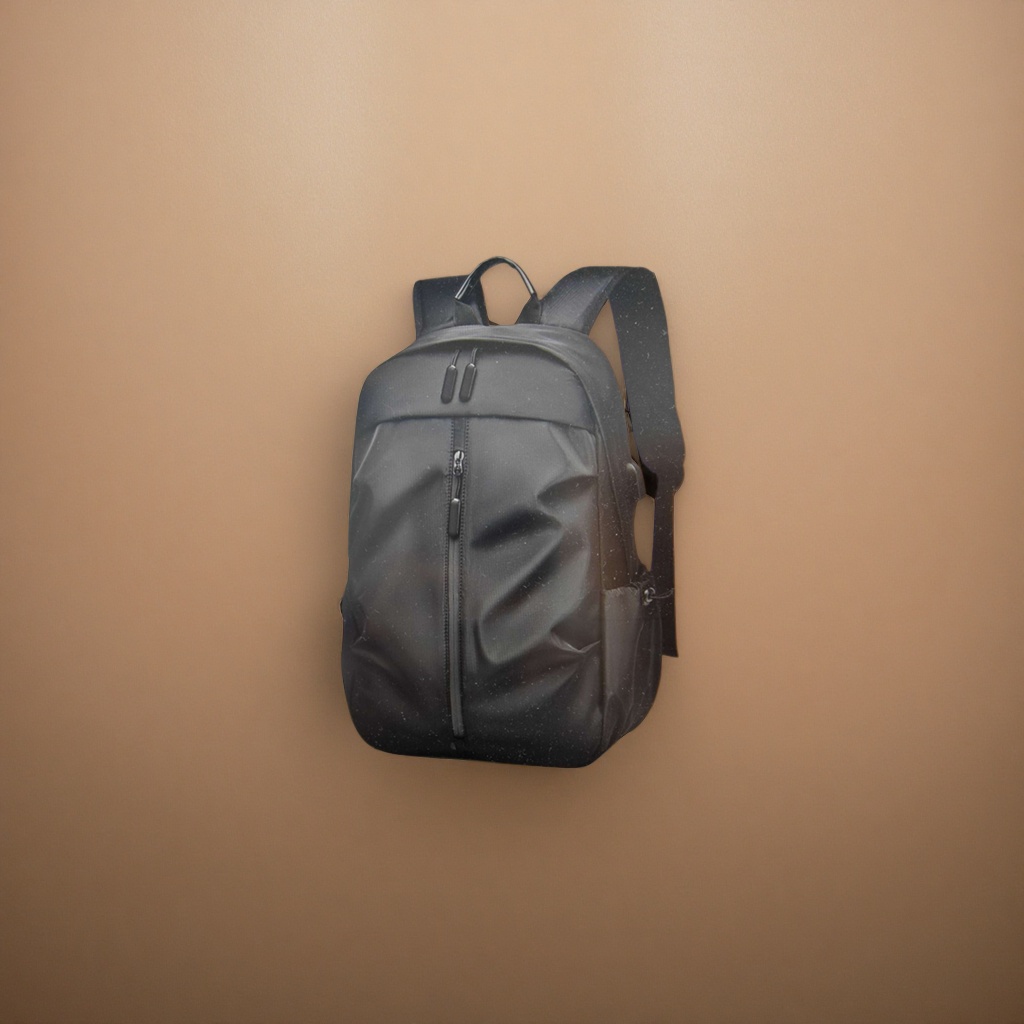 Black wear-resistant nylon commuting backpack, lightweight, water-repellent and with large capacity Application Scenario