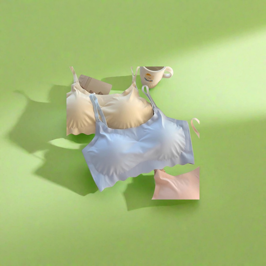 أزرق فاتح بدون فولاذي، ملابس داخلية نسائية معدلة بشكل مريح Specification image
