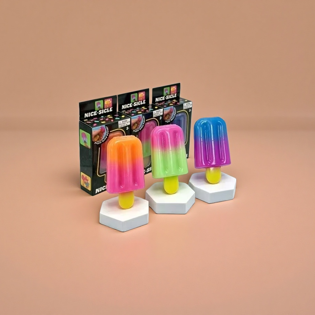 A colorful gradient popsicle-shaped student release toy details Picture