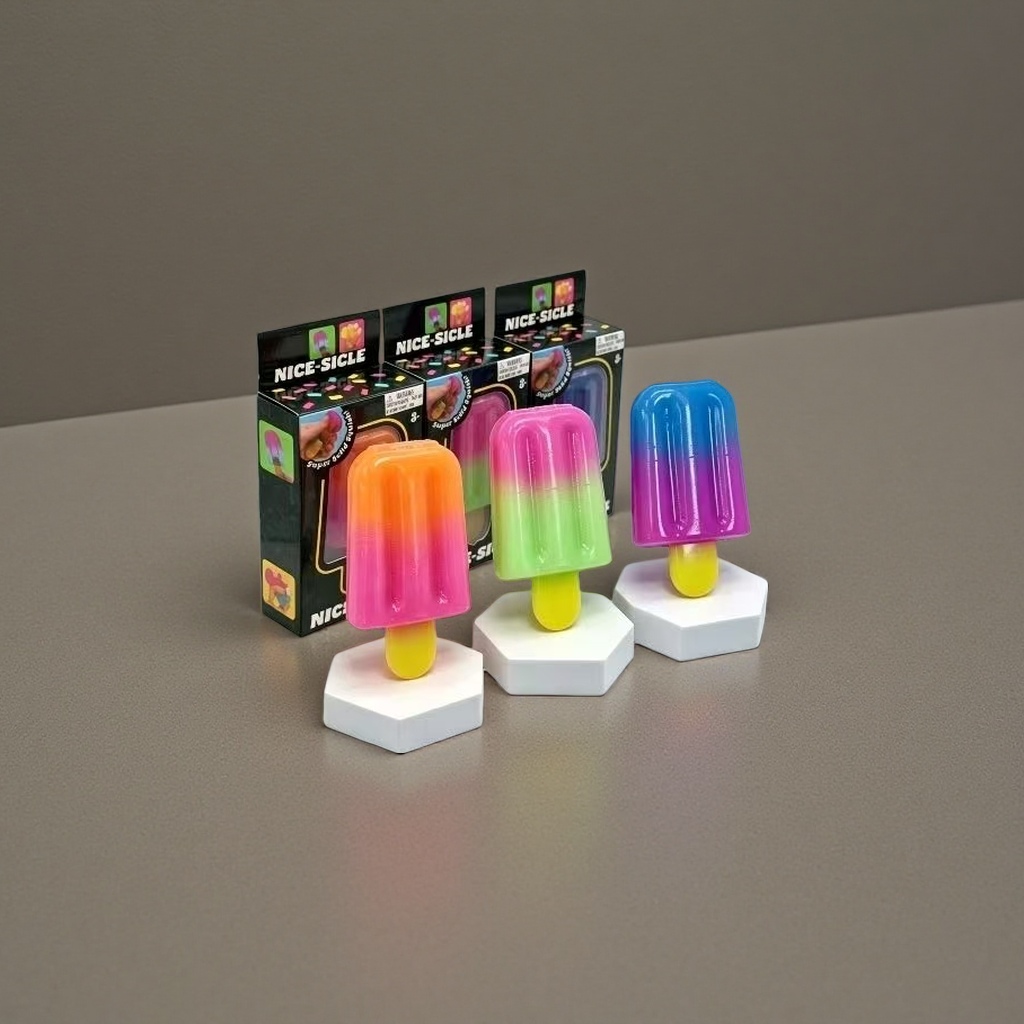 A colorful gradient popsicle-shaped student release toy Specification image