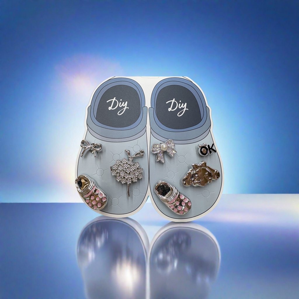 Crocs, buckles, flower decorations, crocs accessory sets, plastic parts Specification image