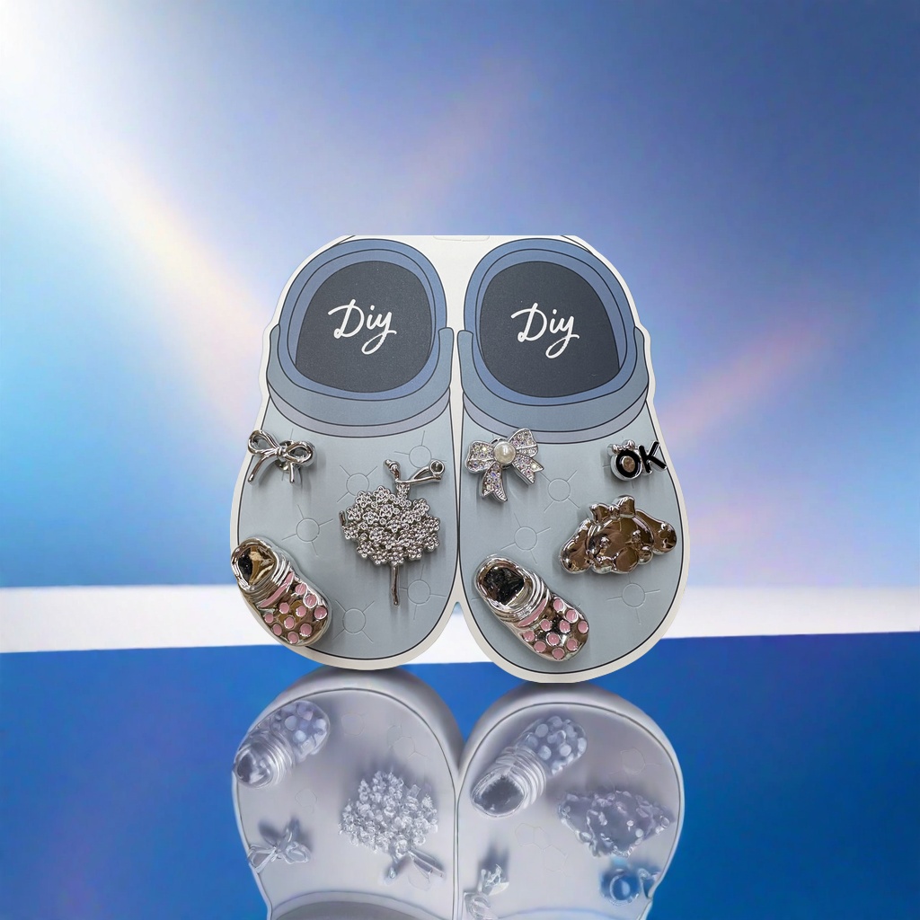 Crocs, buckles, flower decorations, crocs accessory sets, plastic parts Application Scenario