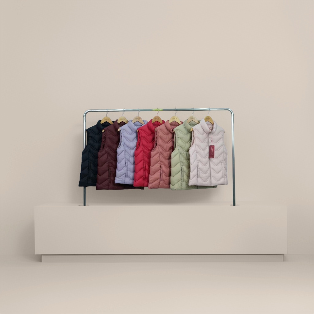 Multicolor linger diseño abajo chalecos de algodón ligero y cálido moda versátil
