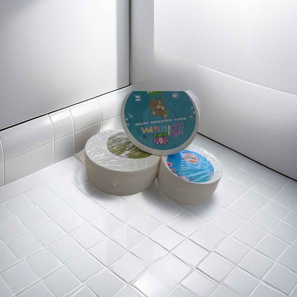 White roll paper, three-layer thickened soft tissue paper, 180g for home bathroom use Specification image