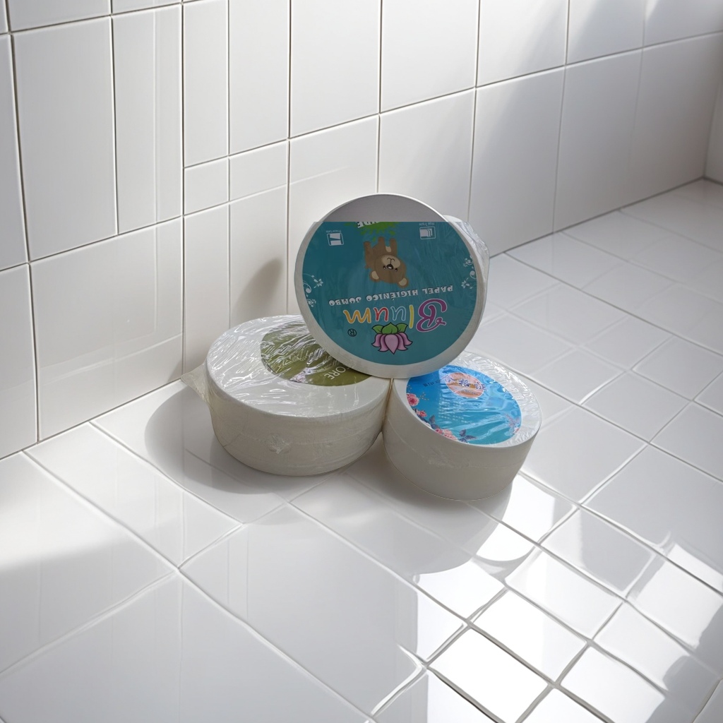 White roll paper, three-layer thickened soft tissue paper, 180g for home bathroom use details Picture