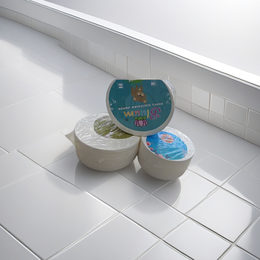 White roll paper, three-layer thickened soft tissue paper, 180g for home bathroom use Application Scenario