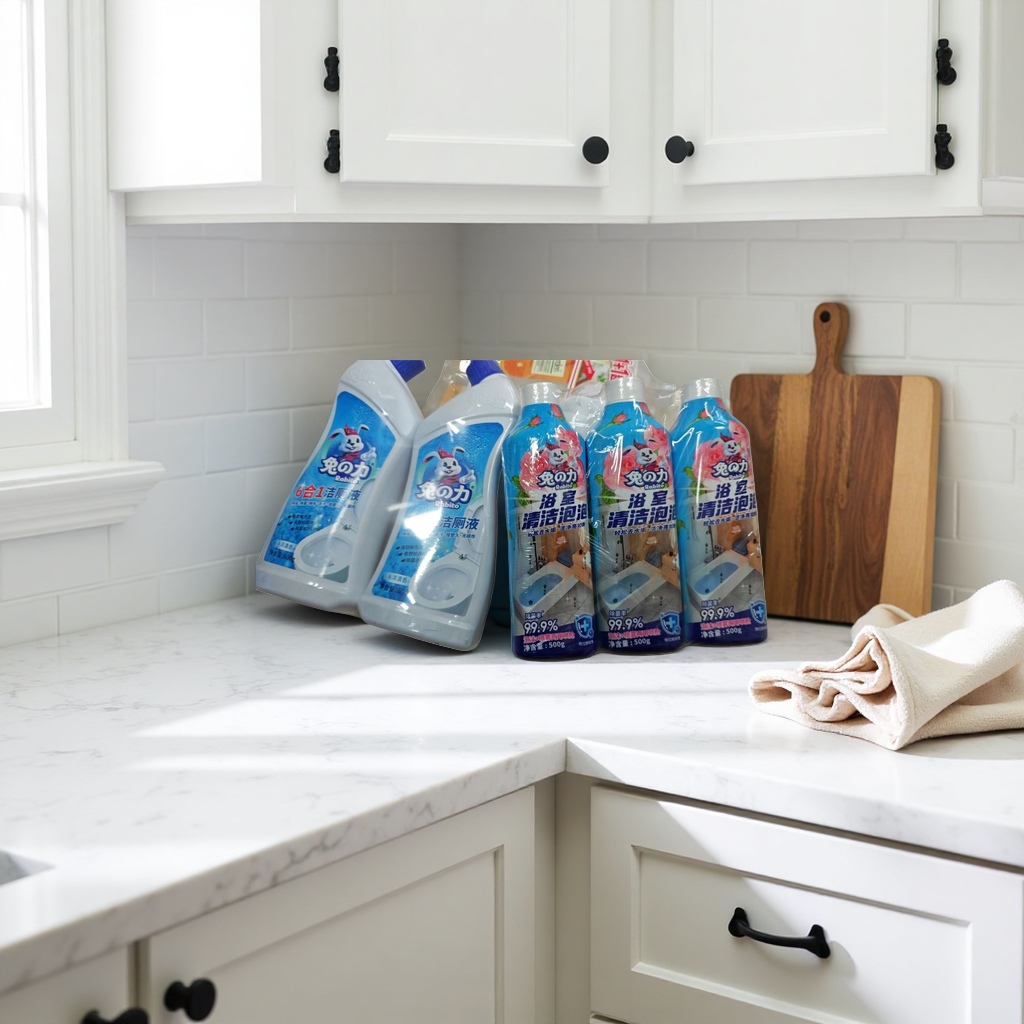Rabbit Power Blue Bottle Toilet Cleaner and bathroom Bubble two-in-one details Picture