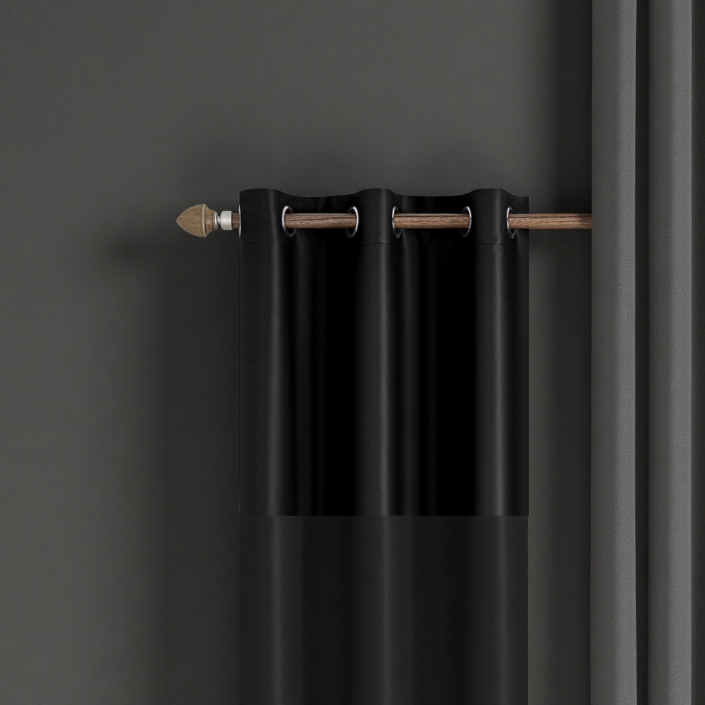 Black blackout curtains are suitable for both living rooms and bedrooms, with a high-end drape that is simple and modern Application Scenario