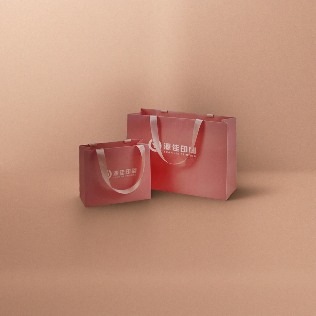 Red handbag, large-capacity eco-friendly shopping bag, foldable portable gift packaging bag
