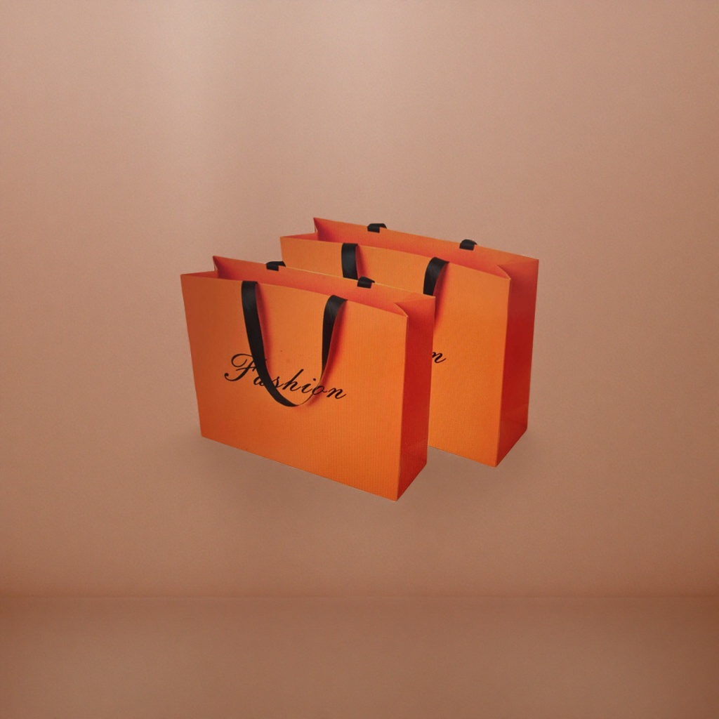Orange handbag, large-capacity, simple, fashionable and eco-friendly shopping bag Application Scenario
