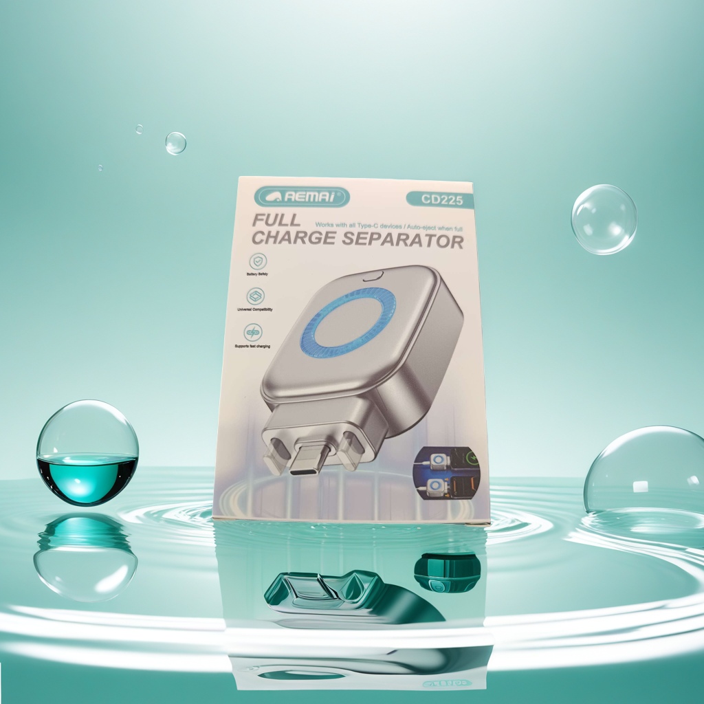 Silver charging separator USB Type C 1-minute 2 fast charging adapter details Picture