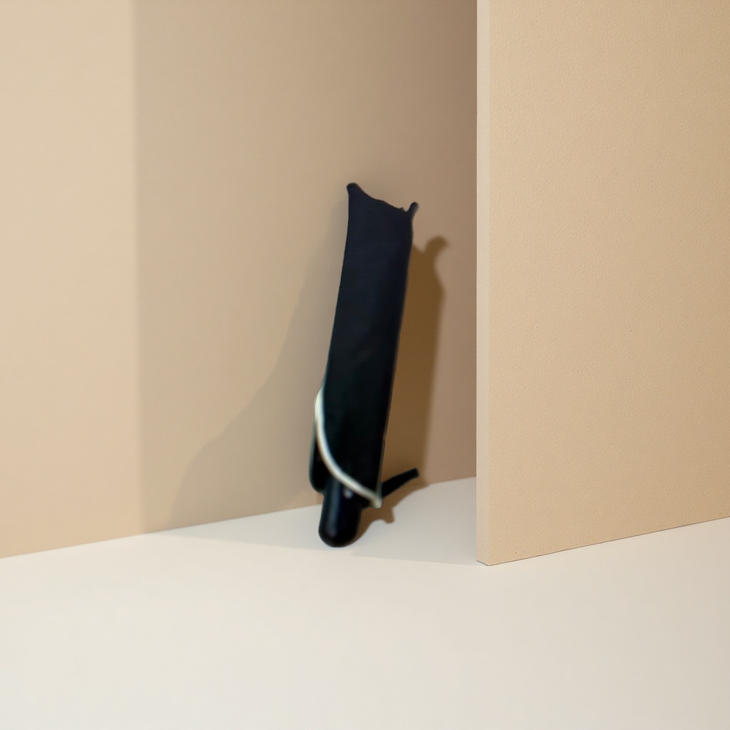 Black automatic opening and closing umbrella for both weather and rain, lightweight folding, sun protection, wind protection and water resistance Specification image