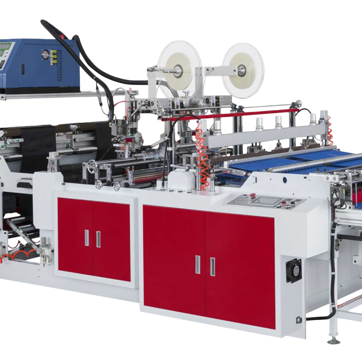 Red and white industrial bag-making machine, fully automatic vertical packaging machine Item Picture