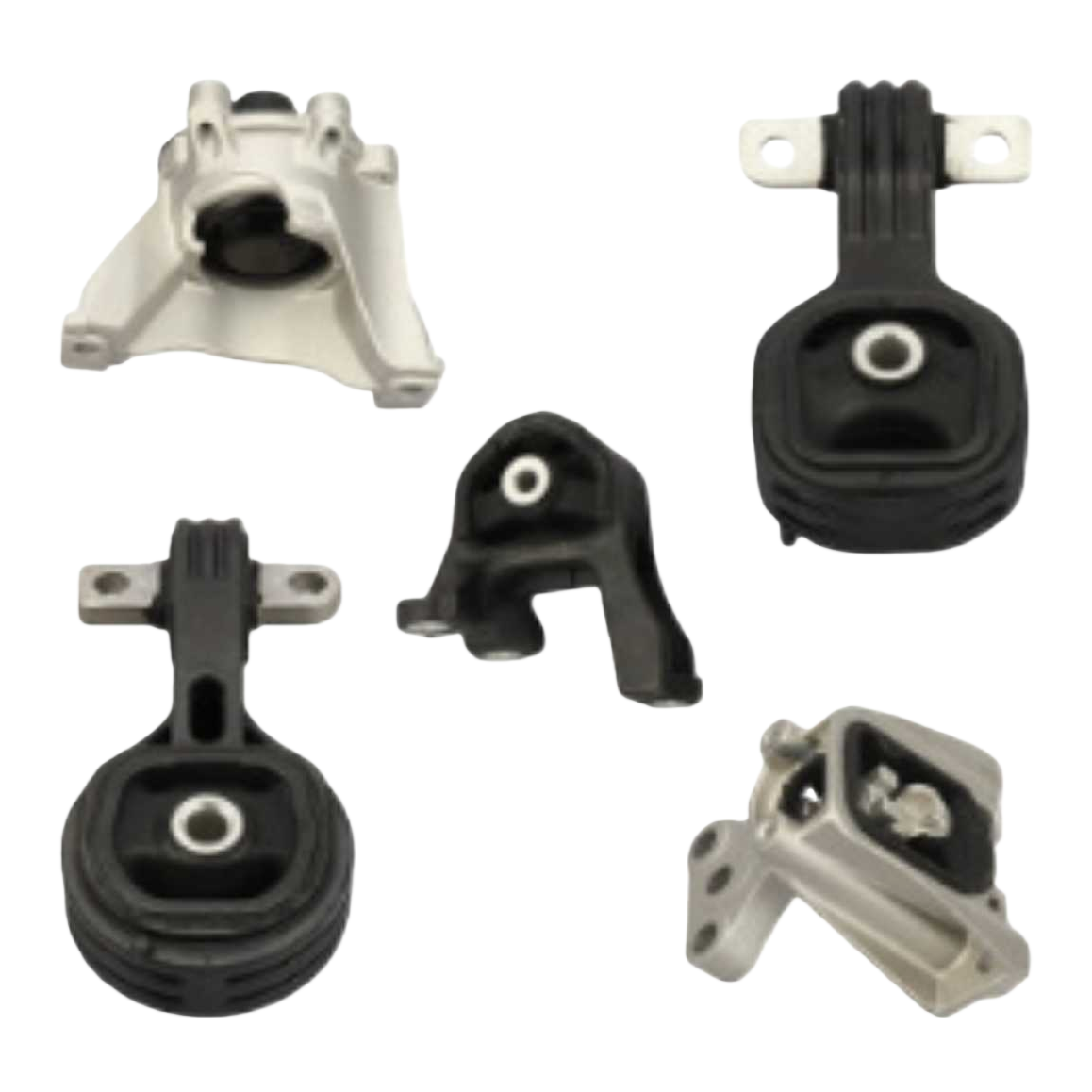 Black and silver car engine bracket combination Item Picture