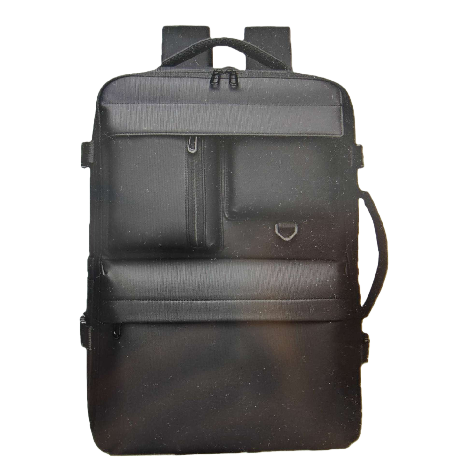Black, simple and fashionable backpack with large capacity and light weight, a student commuting travel backpack Item Picture