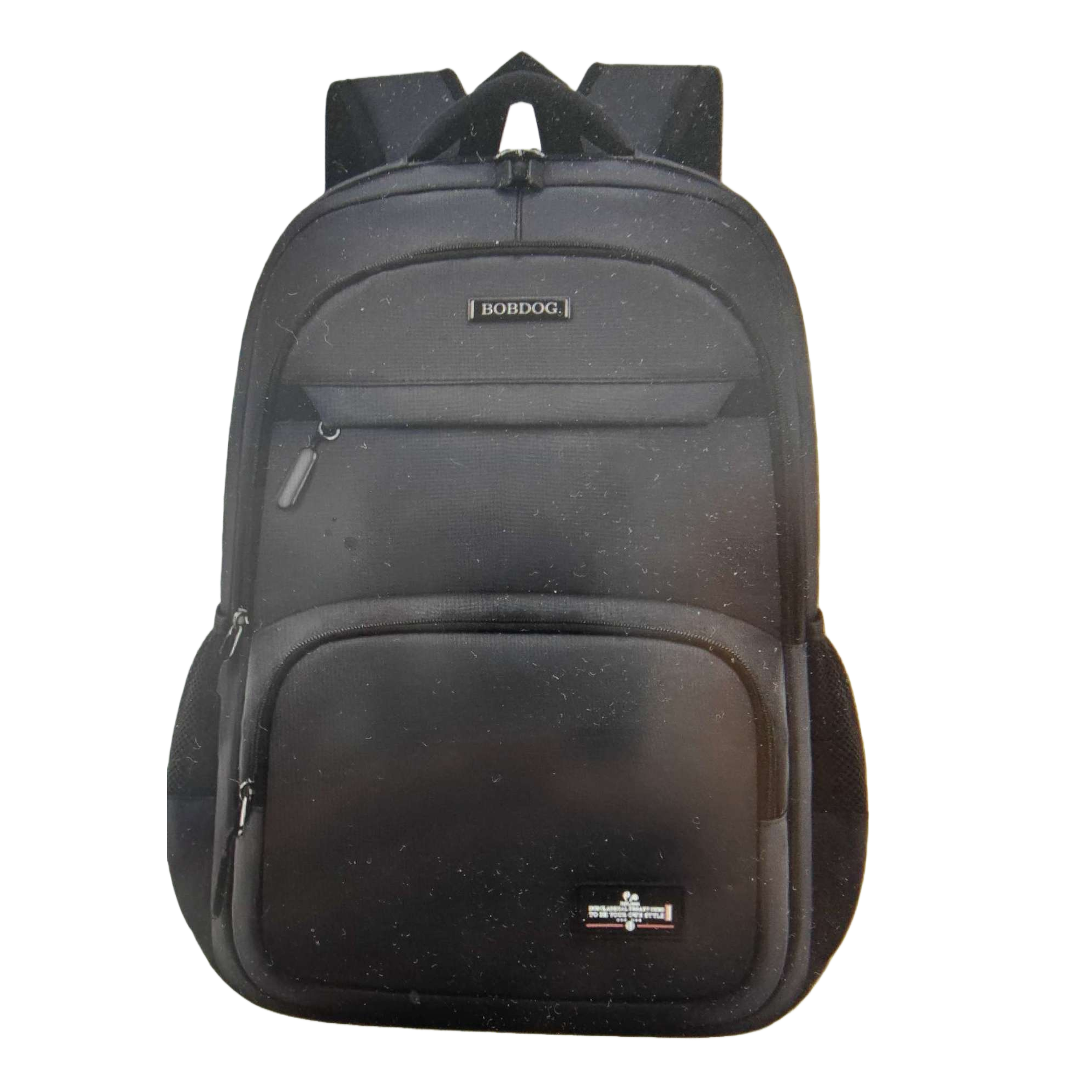 The black backpack is simple and has a large capacity. It is a lightweight and durable student commuting travel backpack Item Picture