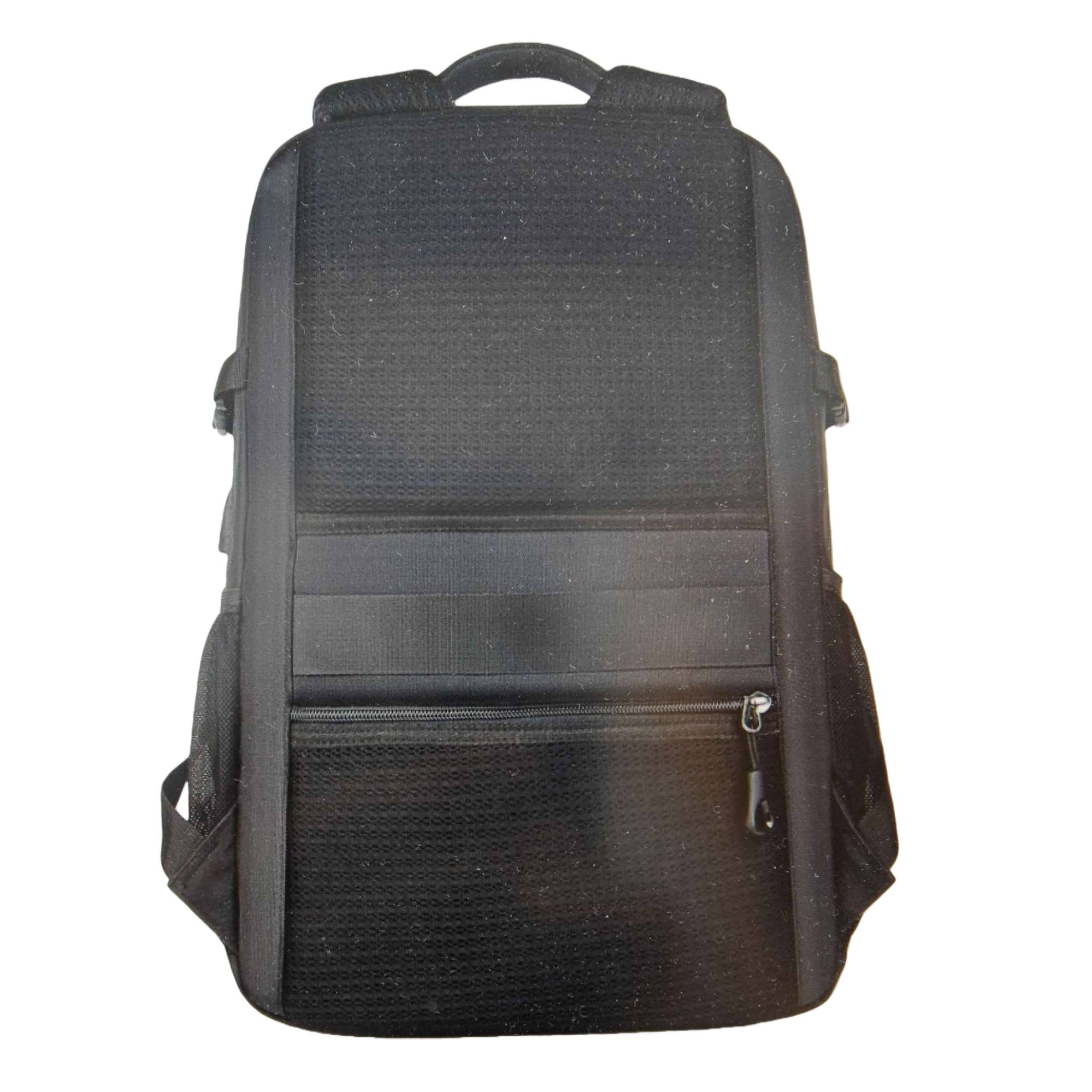 Black mesh breathable lightweight backpack, suitable for both men and women, casual travel backpack Item Picture