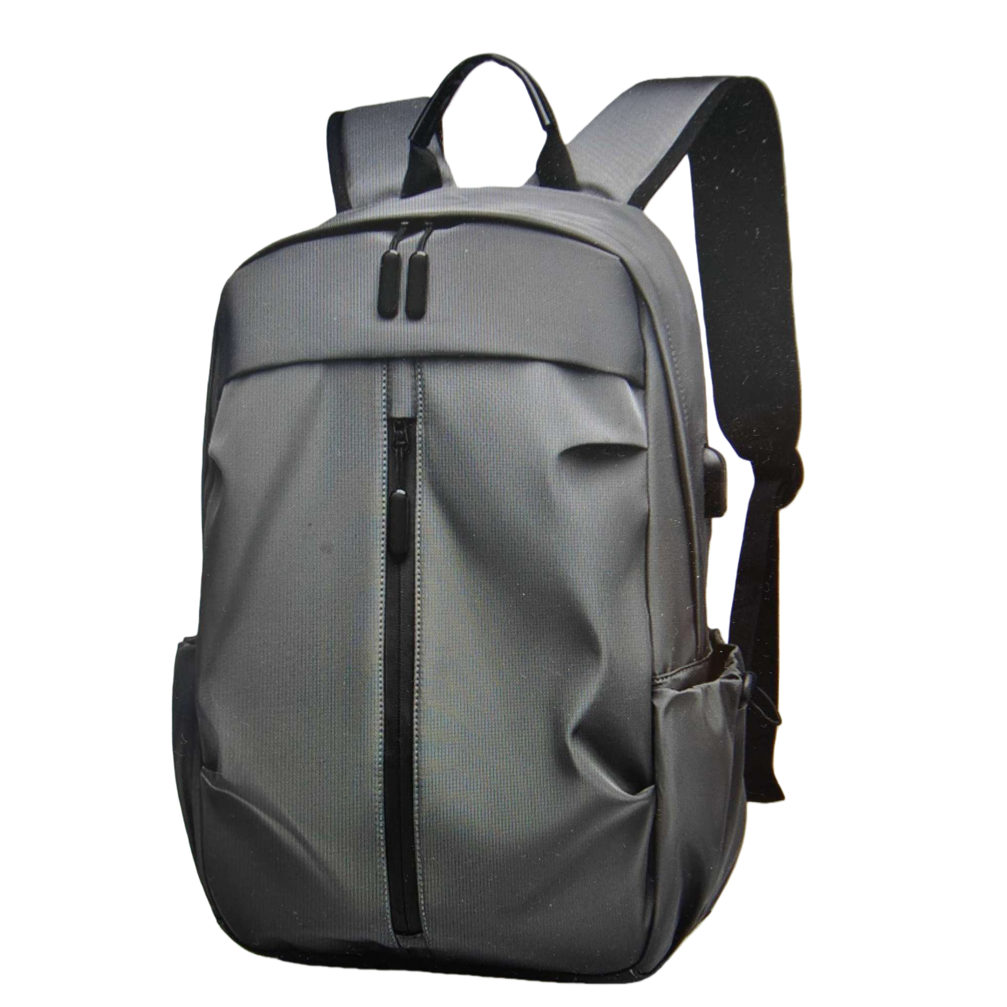 Grey backpack, nylon waterproof, simple business and casual backpack for commuting Item Picture