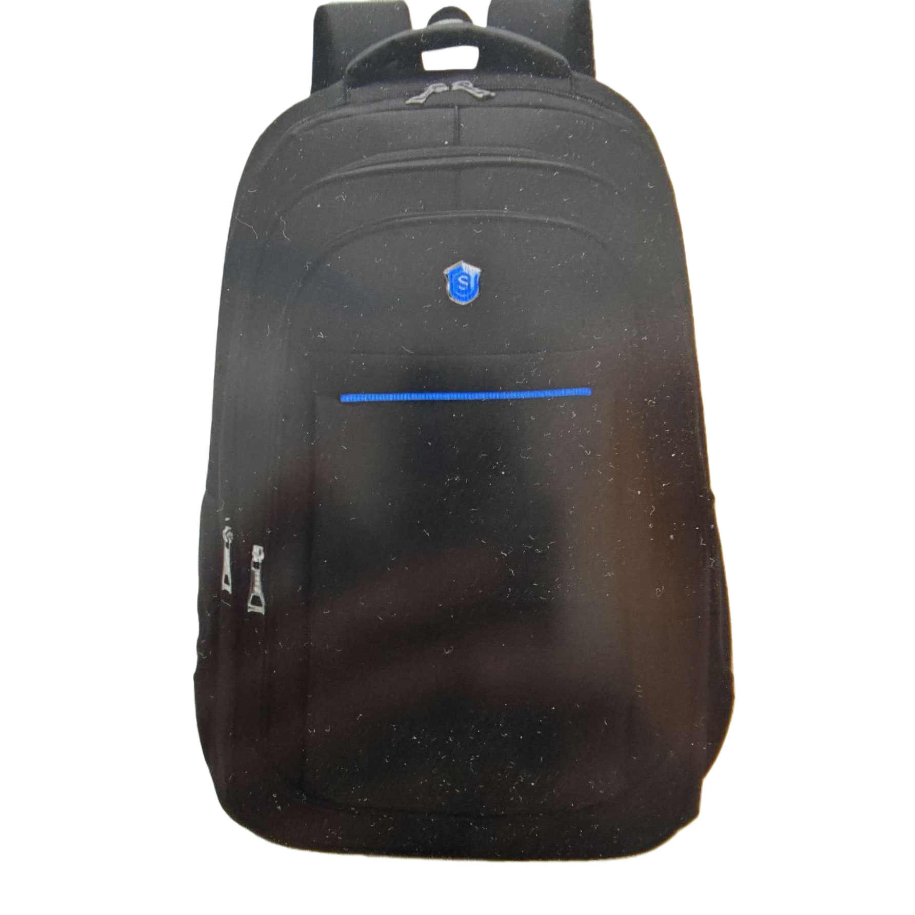 The black nylon waterproof commuting backpack is lightweight, wear-resistant and has a large capacity Item Picture