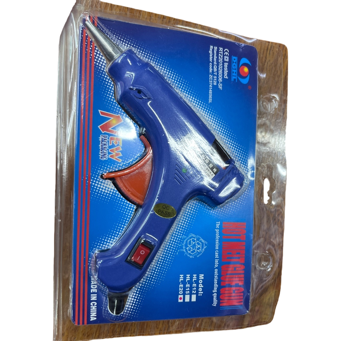 Blue hot melt glue gun, handheld, rapid heating, constant temperature, large capacity, industrial-grade, household maintenance special, 20w small glue gun, hot melt glue gun Item Picture