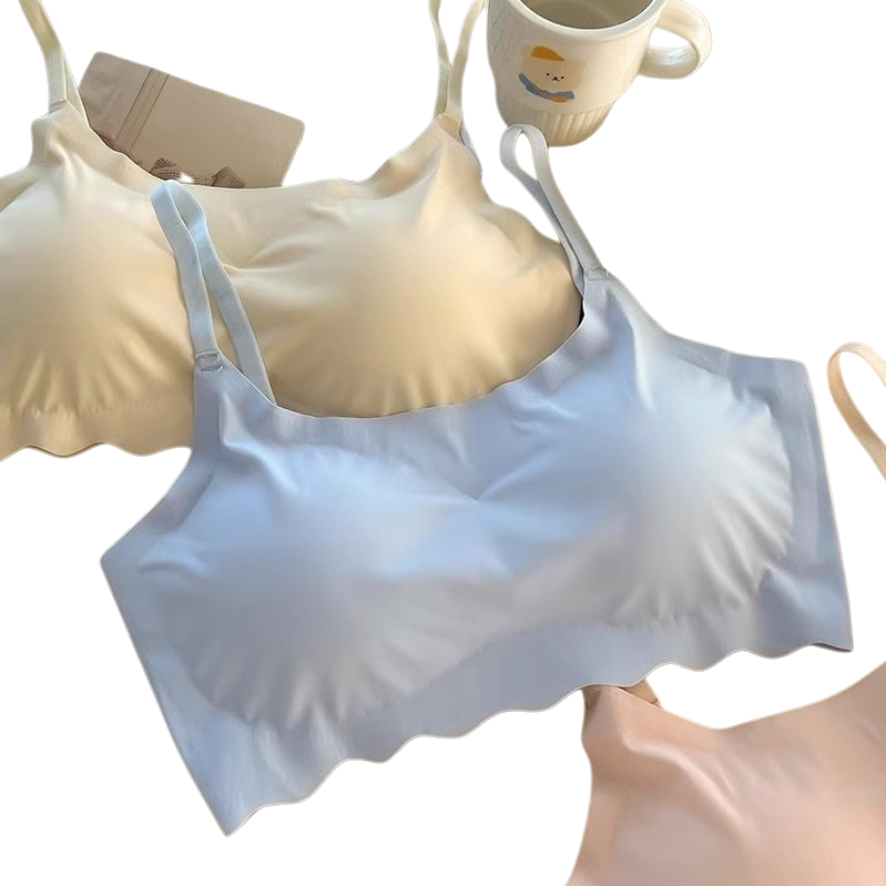 أزرق فاتح بدون فولاذي، ملابس داخلية نسائية معدلة بشكل مريح Item Picture