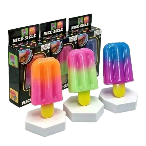 A colorful gradient popsicle-shaped student release toy Item Picture