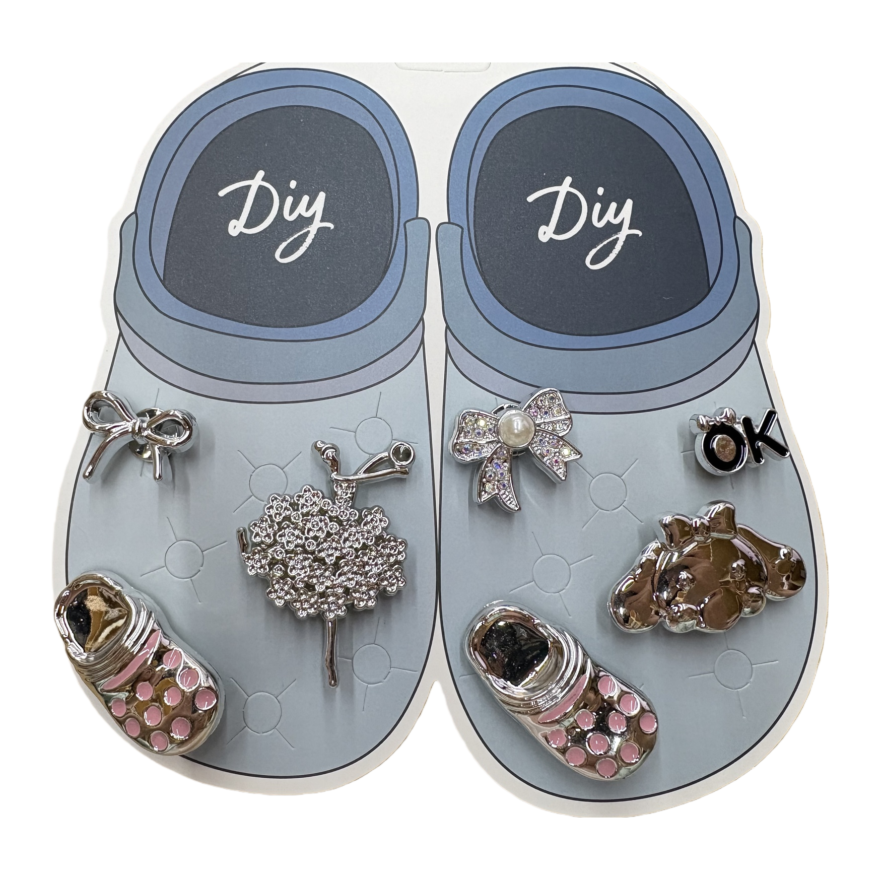 Crocs, buckles, flower decorations, crocs accessory sets, plastic parts Item Picture