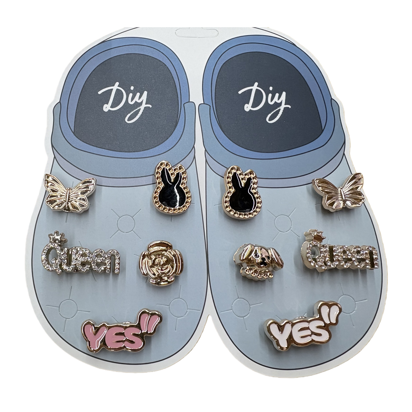 diy plastic shoe flower set accessories, plastic shoe buckle holes, croaker decoration Item Picture