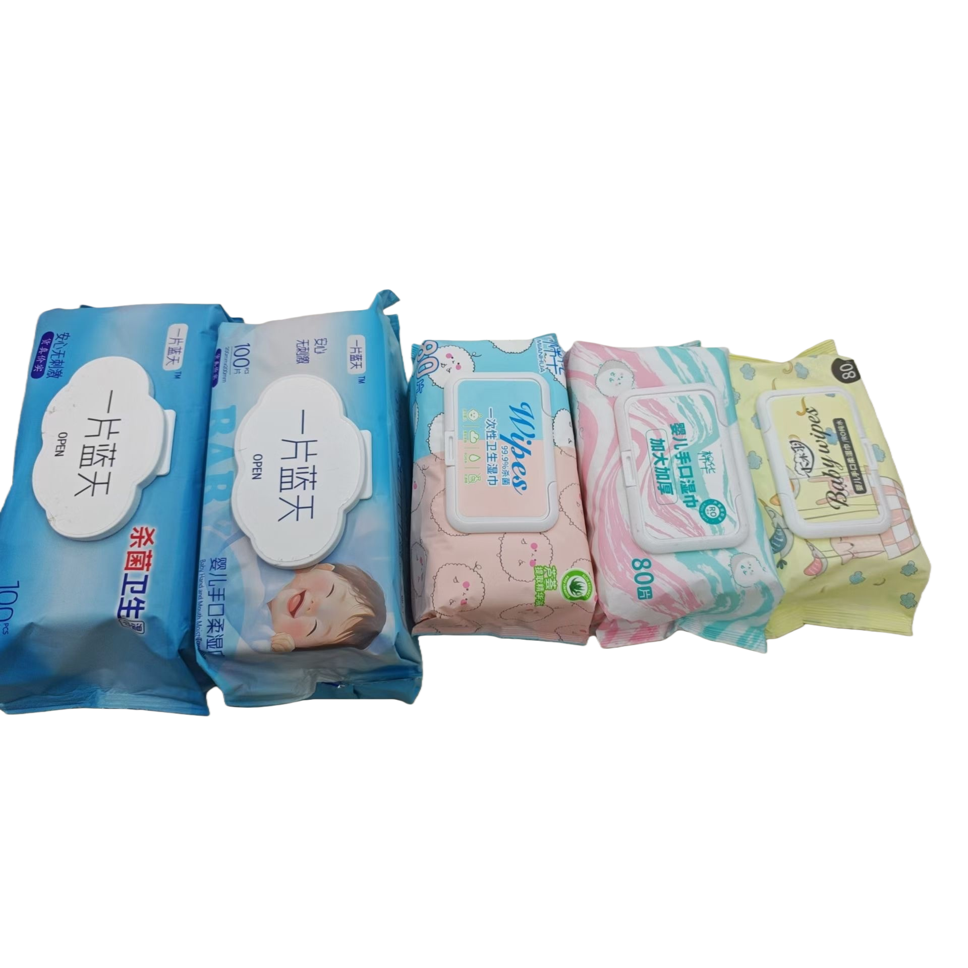Multi-pack baby wipes, gentle, alcohol-free, portable and family sizes available Item Picture