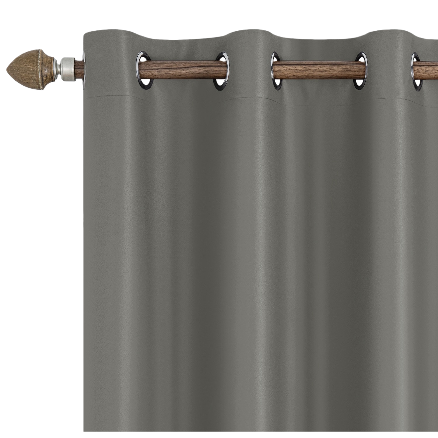 The grey and simple blackout curtains are suitable for both living rooms and bedrooms, with a drape that protects against ultraviolet rays Item Picture