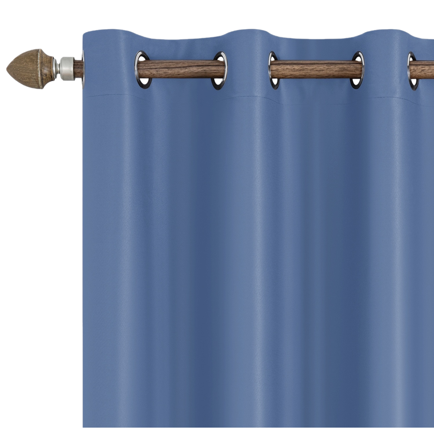 Blue blackout curtains are suitable for both living rooms and bedrooms in a simple and modern style Item Picture